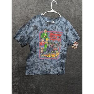 Steven Rhodes Mommy Can We Keep Him Tie Dye Graphic T-Shirt Grey Black Mens L